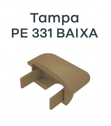 Ponteira Baixa P/ Perfiled Pe-331 De Embutir | Champagne Claro | 01 Unidade