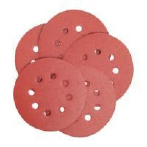 5 DISCOS LIXA 5’’ SORTIDOS 8 FUROS - DW4307 X - PACOTE - Lixas