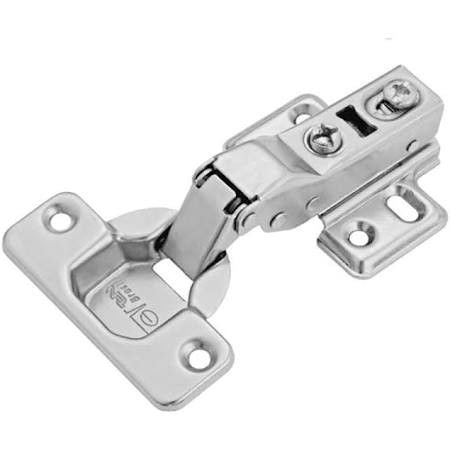 Dobradiça Curva TN MS com Amortecimento | Calço Fixo | FGVTN