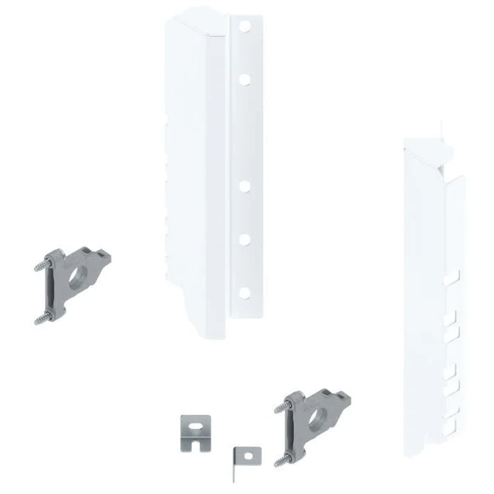 Fixação Frontal para Gaveta Alta Space Corner - Branco - Par - Acessórios