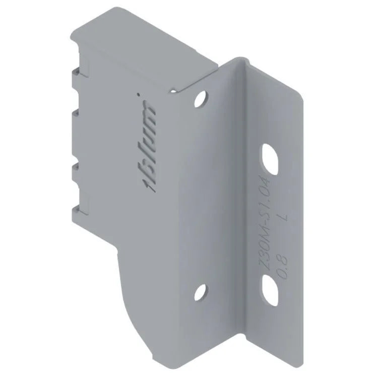 Adaptador Traseiro Baixo para Gaveta Tandembox Baixa - Cinza - Lado Esquerdo - Corrediças