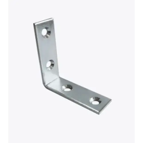 Cantoneira 50x50 Dupla 4 Furos - Aço Zincado Branco BIGFER