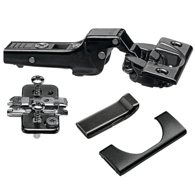 Dobradiça Curva 110° Clip Top com Amortecimento | Stand Blumotion | Preto Ônix | Blum - Dobradiças