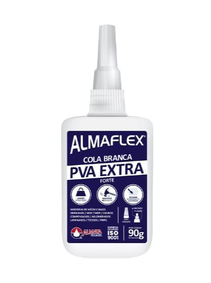 Cola PVA Extra Forte Almaflex 768 - 90g - 01 unidade - Sem Categoria