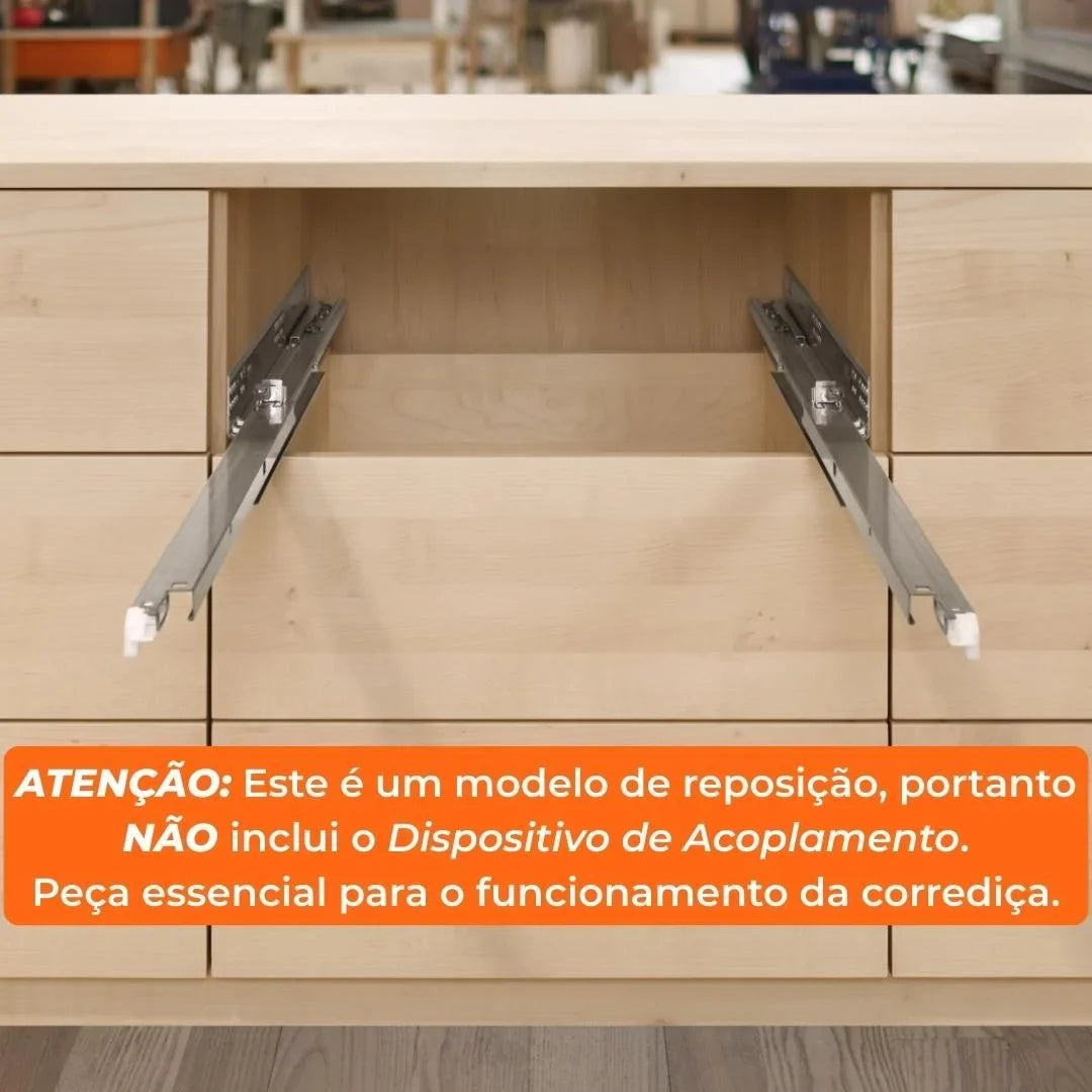 Corrediça Blum Com Amortecimento 300mm Ext Parcial Sem Acop. - Corrediças