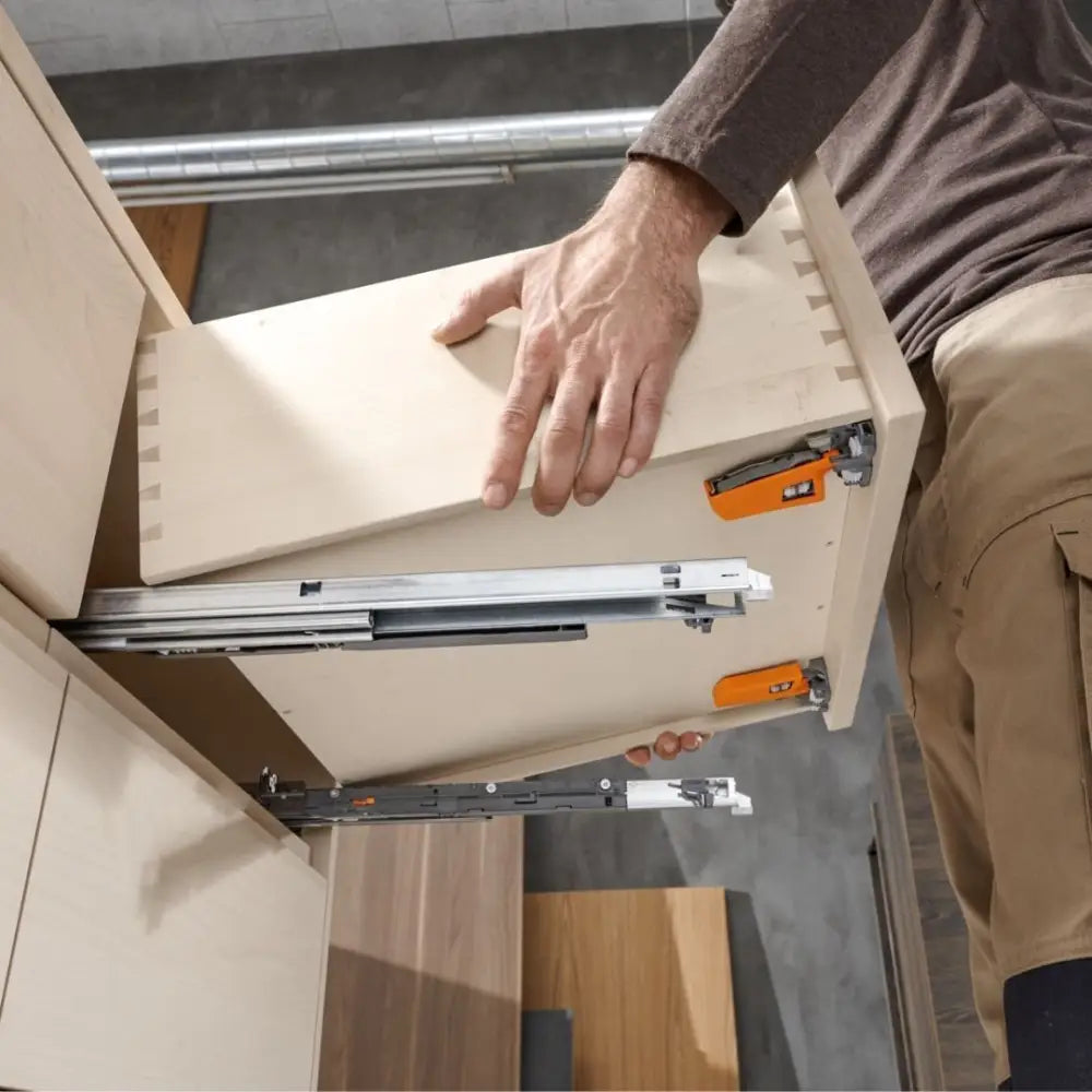 Corrediça Blum Movento 550mm | Extensão Total | Blumotion Acoplamento - Corrediças