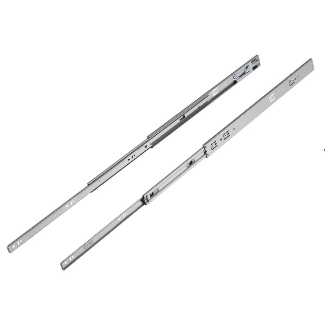 Corrediça Telescópica H45 300mm Ext Total | Com Amortecimento - Corrediças