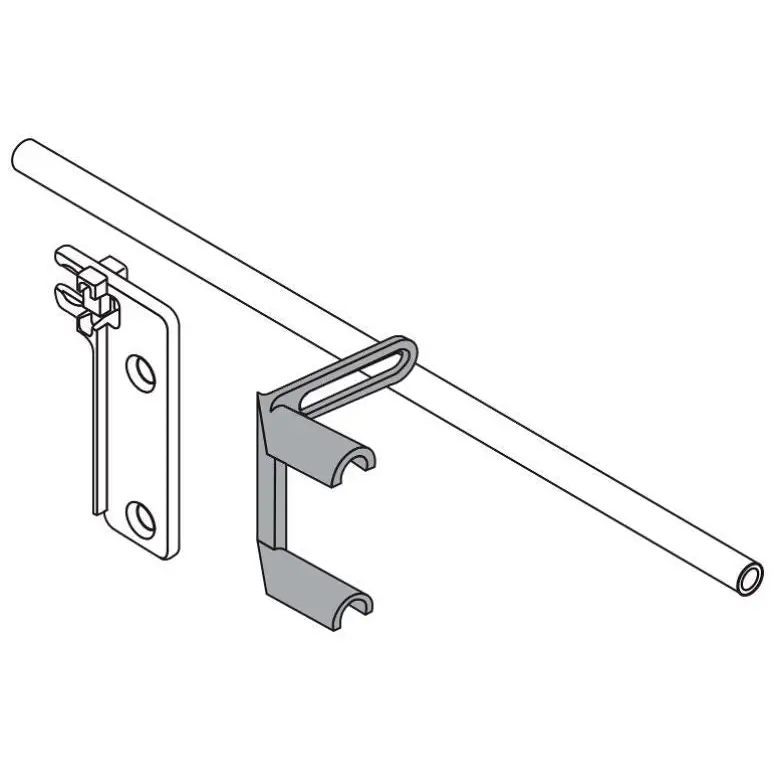 Divisor Transversal Reling 506mm - P/ Gaveta Tandembox - Aluminizado - Kit 04 unidades - Corrediças