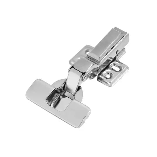 Dobradiça Curva Inox Easy TN Click Slow Calço Duplo - 01 Unidade. - Dobradiças