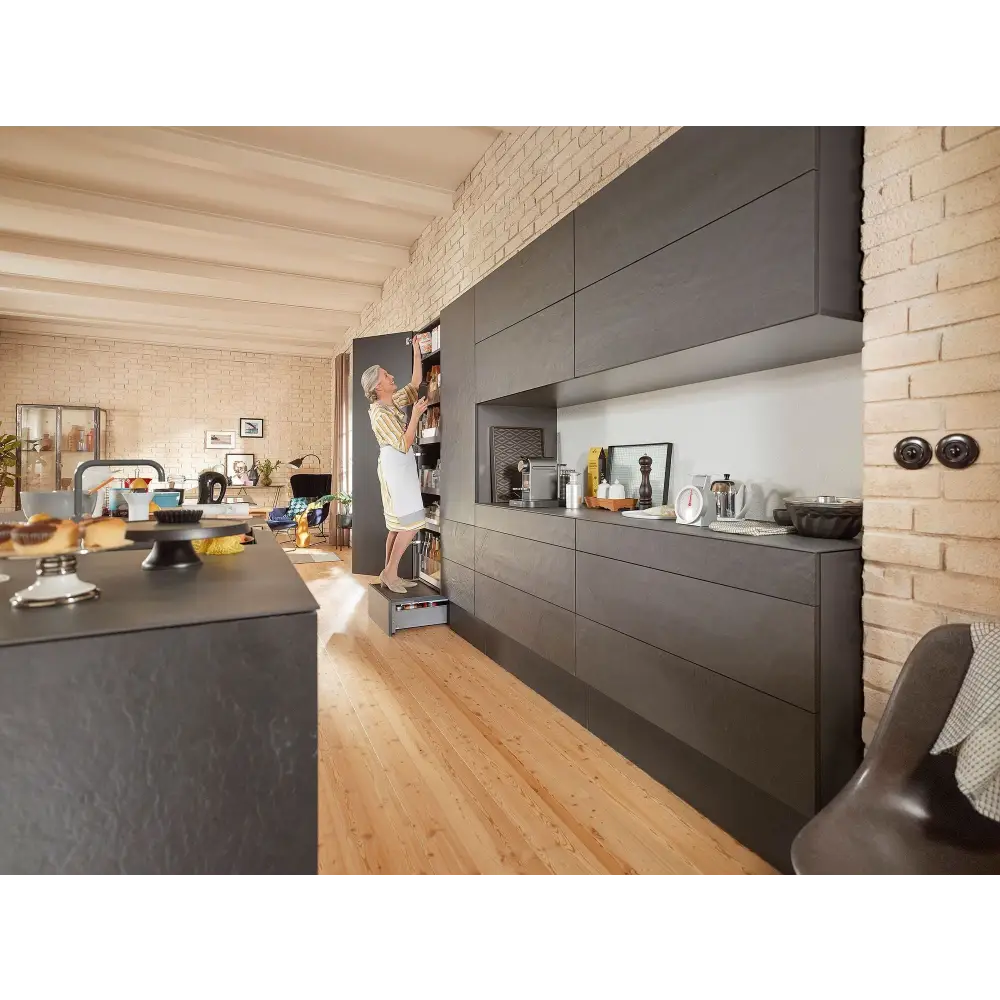 Gaveta para Elevação Space Step c/ Blumotion 410mm - Kit - Gavetas Metálicas