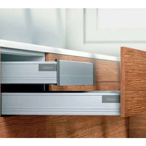 Gaveta Tandembox Baixa - 500mm x larg 300mm | Cinza - 30kg - 01 Kit - Gavetas Metálicas