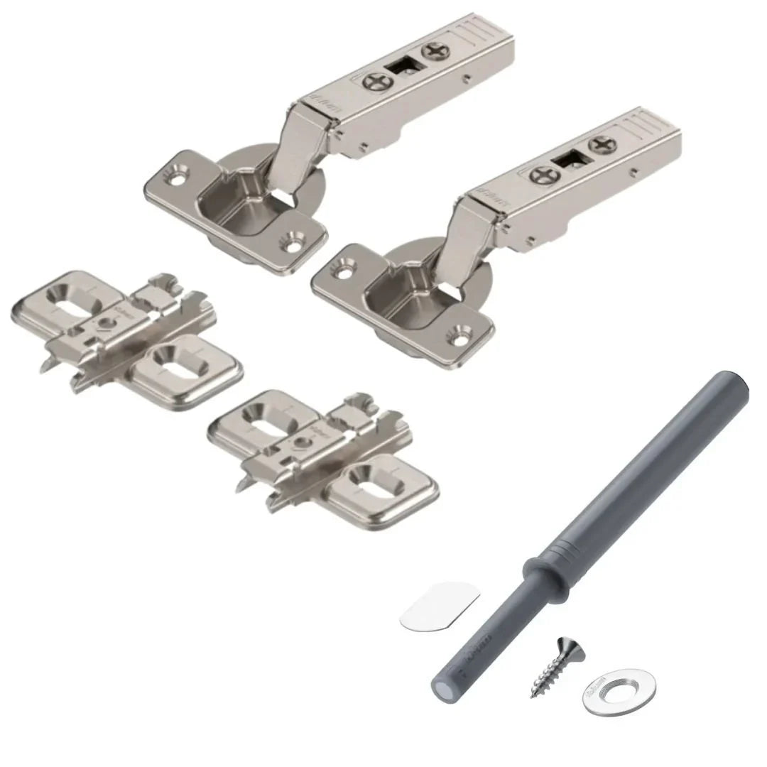 KIT 2 DOBRADIÇAS CLIP RETA S/ MOLA + TIP ON Sem Categoria