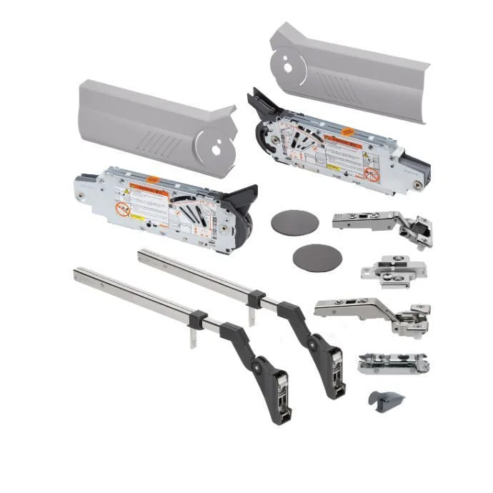 Kit Aventos Hf - (Ag/Pf: 560-710mm) - Cinza - Articuladores