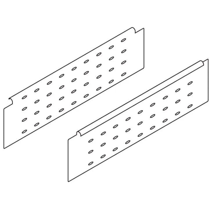 Lateral Metaboc Boxside 500mm - Branco - Par - Corrediças