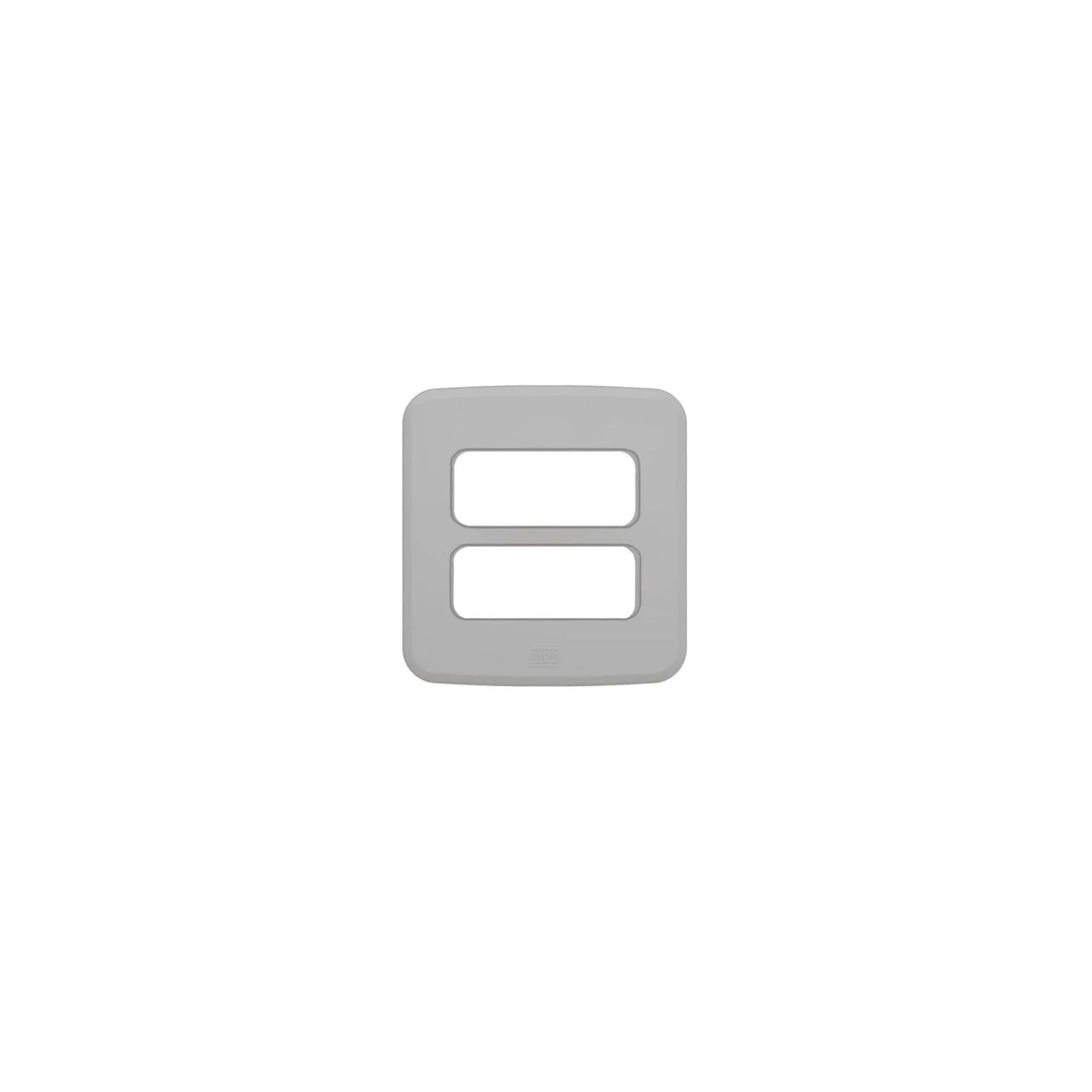 Miniplaca Para Tomada/ Interruptor 2 Posições Cinza - Embutir WEG