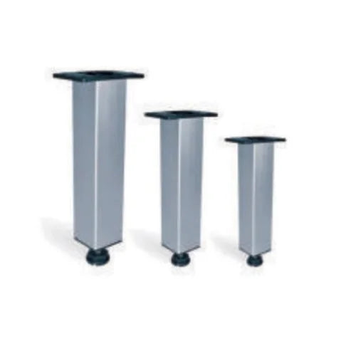 Pé de Alumínio Quadrado 150mm - 150150 - Pés e Rodízios