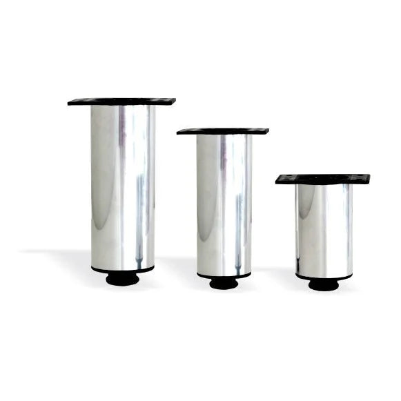 Pé de Alumínio Redondo 150mm - 151150 - Pés e Rodízios