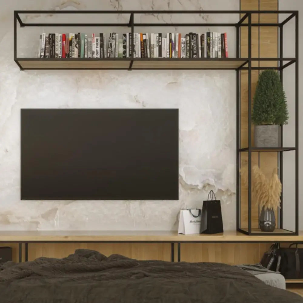 Perfil Alumínio Link 1 Aba | RM-284 | Anodizado Preto | 3 Metros - Perfis