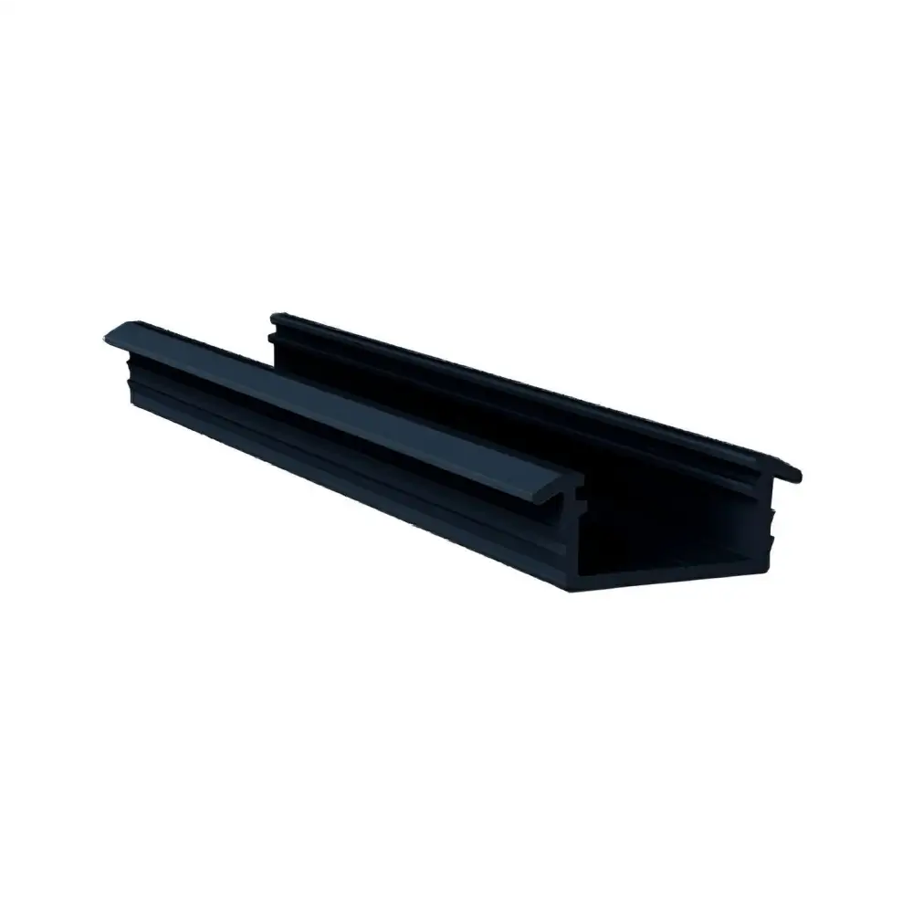 Perfil Canaleta para LED Embutido | RM-331 | Preto | 3 Metros - Perfis