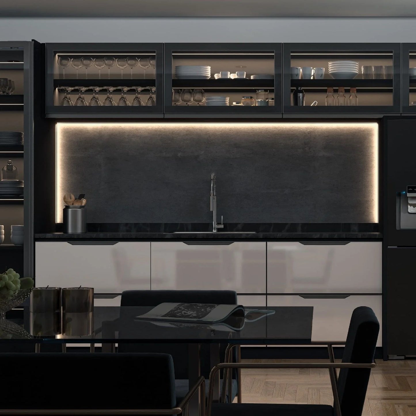 Perfil Canaleta para LED Canto 45° | RM-330 | Supra Natural | 3 Metros - Perfis