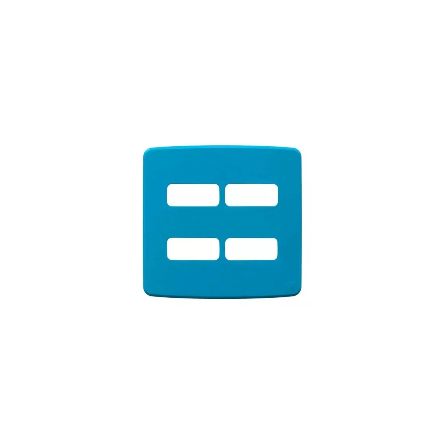 Placa 4X4’’ 4 Posições (2 + 2 Distanciadas) Compose Azul - 13208241 - Placas