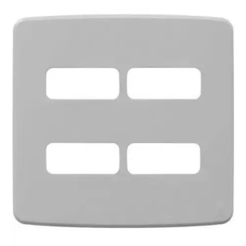 Placa 4X4’’ 4 Posições (2 + 2 Distanciadas) Compose Branco - 13208241 - Placas
