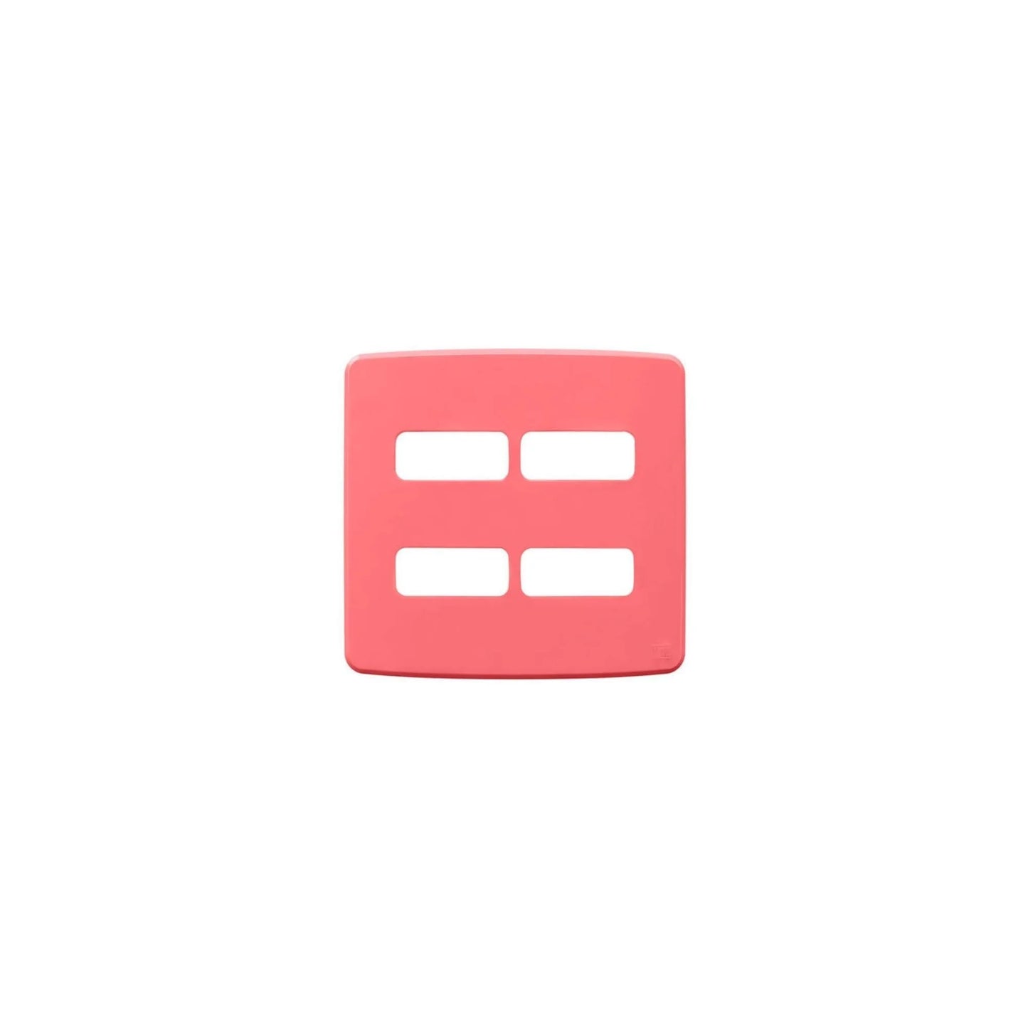 Placa 4X4’’ 4 Posições (2 + 2 Distanciadas) Compose Rosa - 13208241 - Placas