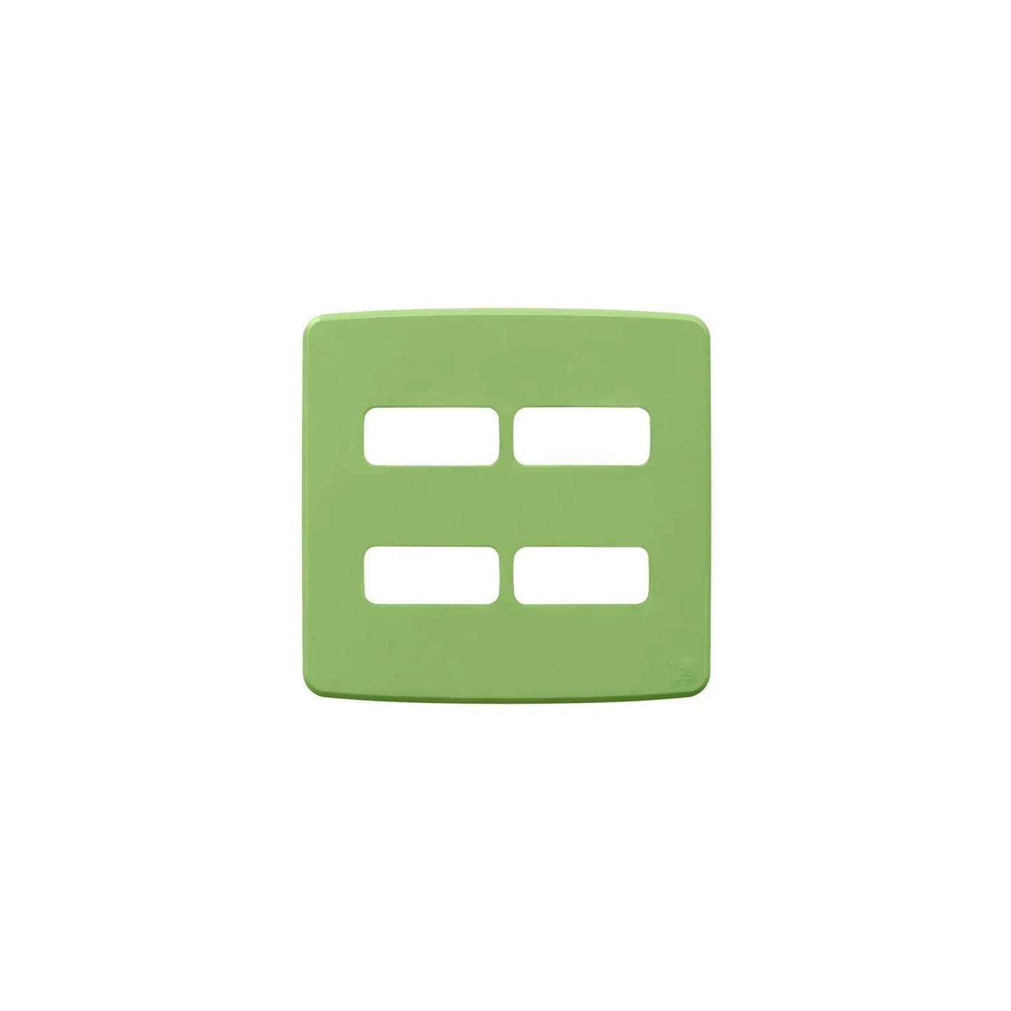 Placa 4X4’’ 4 Posições (2 + 2 Distanciadas) Compose Verde - 13208241 - Placas