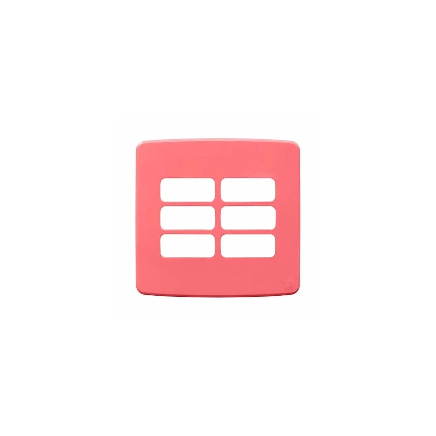 Placa 4X4’’ 6 Posições Compose Rosa - 13208264 - Placas