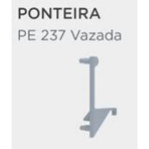 Ponteira Vazada p/ Puxador Nature PE-237/238 - Matte Escuro - Par - Rometal - Acessórios