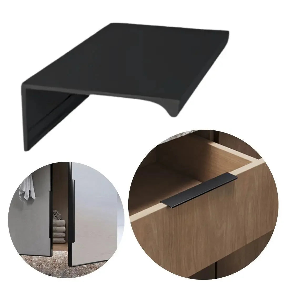 Puxador Alça de Sobrepor 100mm | Preto Fosco | Cielo RM-378 ROMETAL