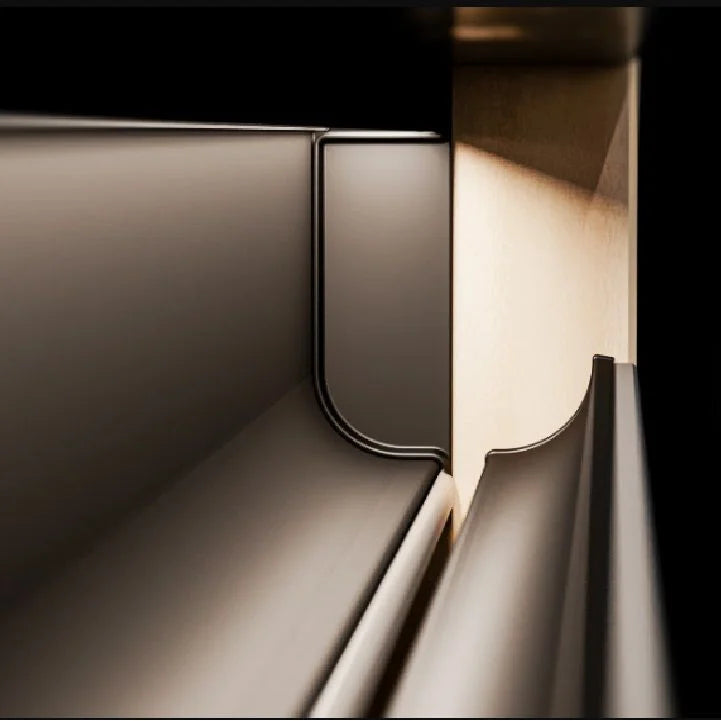 Puxador Cava | RM-249 | Com Baguete | Preto | Barra 3 Metros - Puxadores