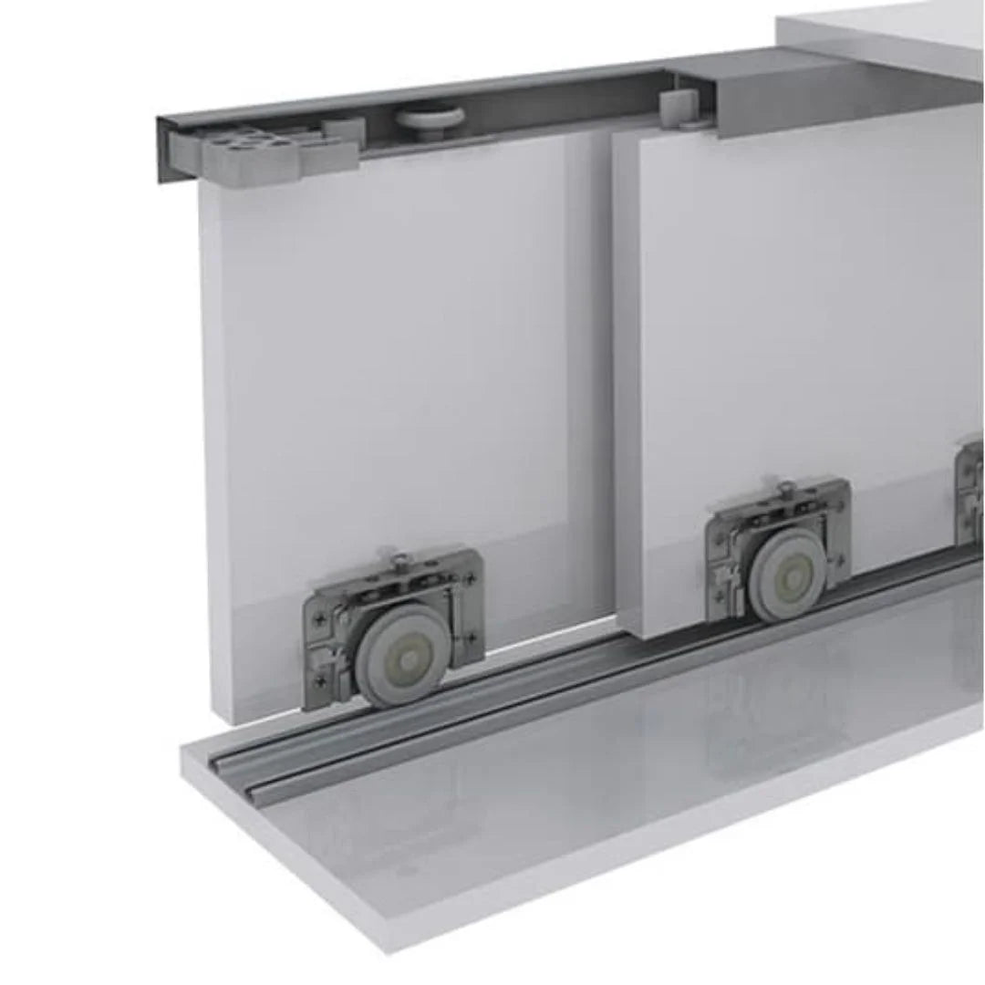 Sistema Para Porta de Correr RO-62 + Guia 4025 | 60Kg - Sistemas Deslizantes