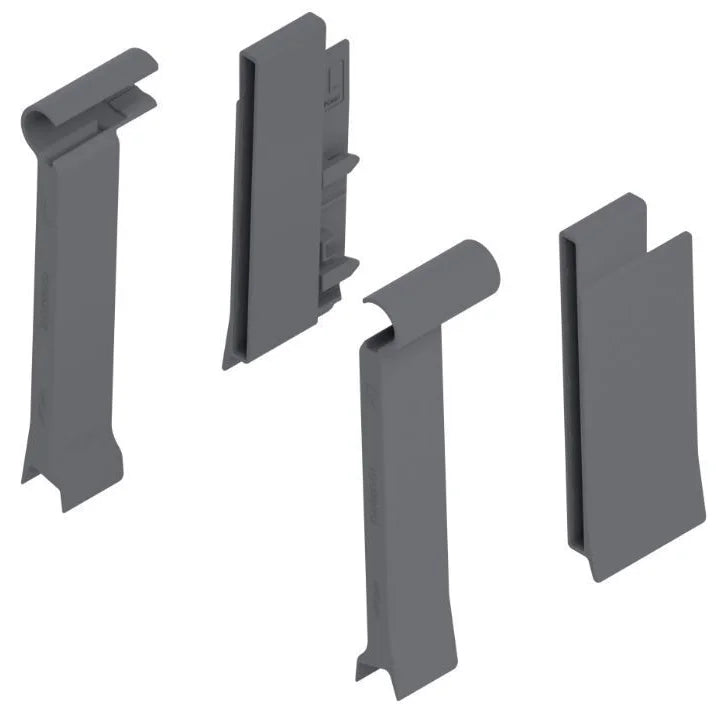 Suporte Boxside para Vidro - Extensão Frontal dianteiro/posterior para Gaveta Tandembox Plus - Par - Corrediças