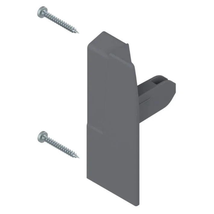 Suporte Direito Frontal Para Gaveta Tandembox Baixa Interna - Cinza - 01 Unidade - Corrediças