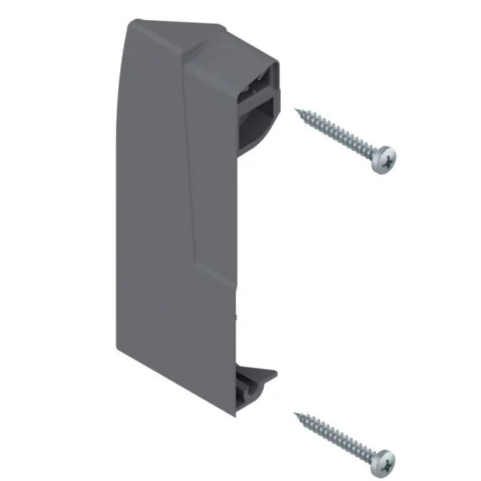 Suporte Esquerdo Frontal Para Gaveta Tandembox Baixa Interna - Cinza - 01 Unidade - Corrediças