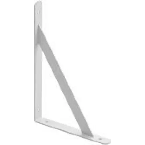 Suporte Mão Francesa Leve Aco Branco 370mm - 50Kg - 5330040003 - Suportes