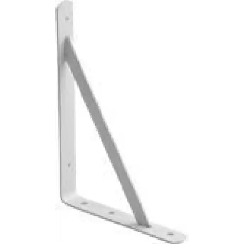 Suporte Mão Francesa Pesada Aco Branco 250mm - 70Kg - Suportes