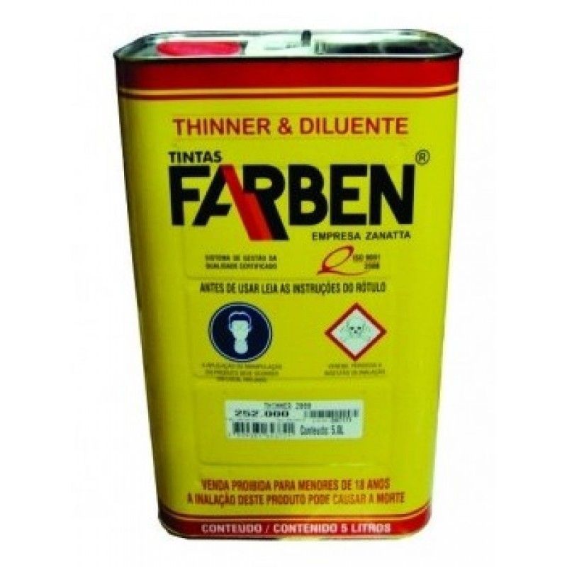 Thinner 2000 5 Litros - Farben - 01 Unidade - Sem Categoria