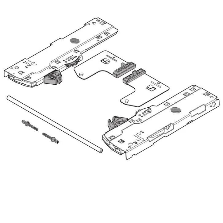 Kit Abertura Tip On para Blum Movento | Atende 350mm a 750mm | Direita e Esquerda - Acessórios