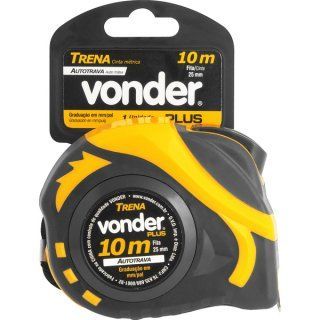 Trena Aço 10mX25mm Auto Trava Vd Plus | Vonder | 01 Unidade - Manuais