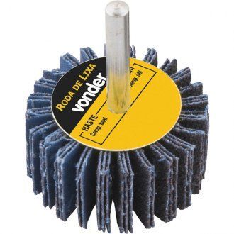 Roda Lixa 40mmX20mm Com Haste Grão 60 | Vonder | 01 Unidade