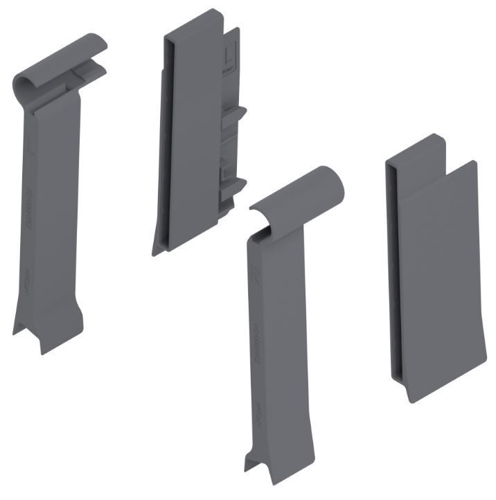 Suporte Boxside para Vidro - Extensão Frontal dianteiro/posterior para Gaveta Tandembox Plus - Par