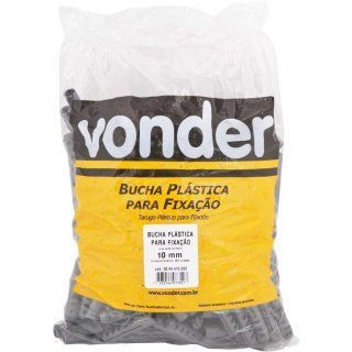 Bucha (E) Plástica F-10mm | Vonder | Pacote com 250