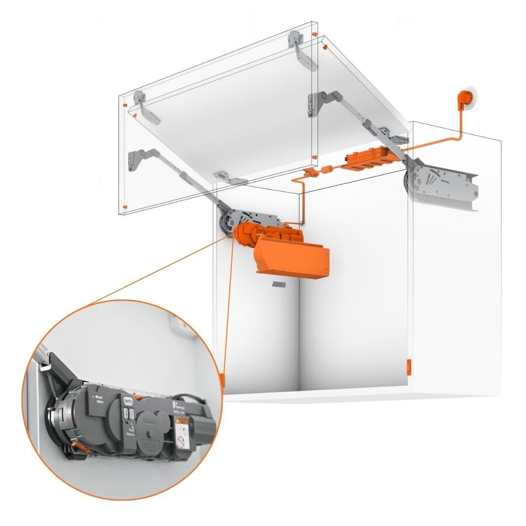 Kit Aventos HF com Servo-Drive | Altura 760 - 1040mm (AC.28+BC.39) | Blum