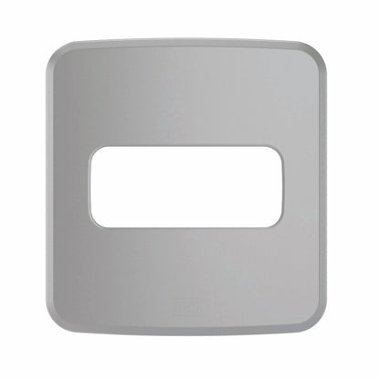 Placa Para Tomada/Interruptor 1 Posição Cinza - Embutir - 14982983