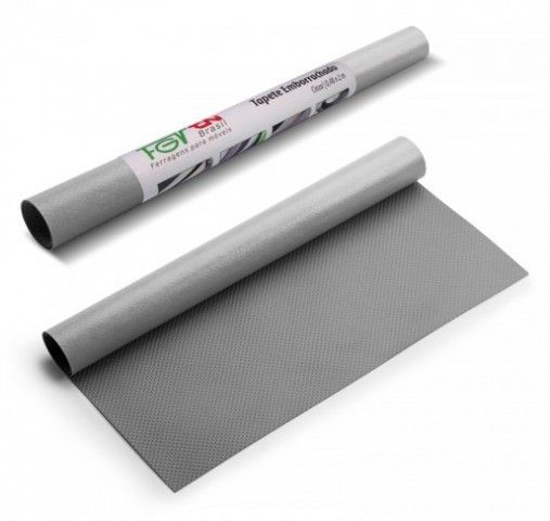 TAPETE EMBORRACHADO CINZA - 2000X480MM - 01 ROLO
