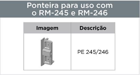 PONTEIRA LISA PUXADOR CAVA PE-245/246 - SUP. NATURAL/CR. ACETINADO - PAR