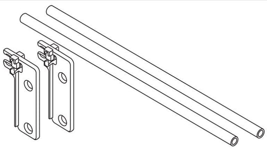 Divisor Transversal Reling 506mm - P/ Gaveta Tandembox - Aluminizado - Par