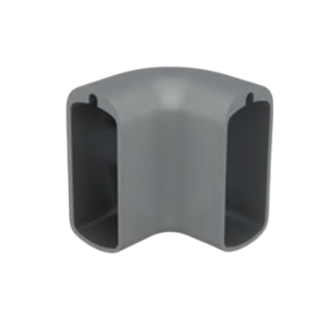 Conector 90° p/ Cabideiro Vesto | Titânio | 01 Unidade